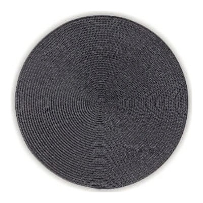 Kela Prostírání KIMYA PP plastik šedá H 0,2cm / Ř 38cm