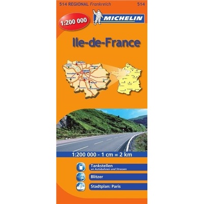 Francie: Ile-de-France č. 514 mapa – Hledejceny.cz