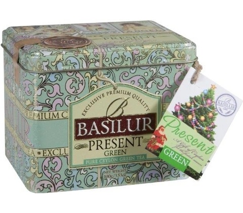 Basilur Present green plech 100 g