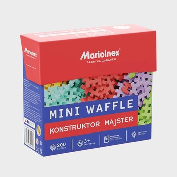 Marioinex Мини вафлен конструктор от 200 части `Малкият майстор` (904 268)