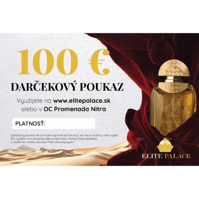 Darčekový poukaz OC Promenada Nitra Darčekový poukaz: 100€