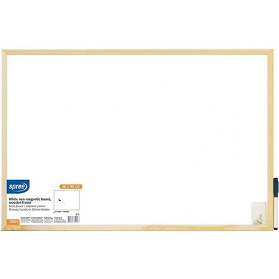 Spree Бяла дъска с дървена рамка 60х90 см (3800884730232)