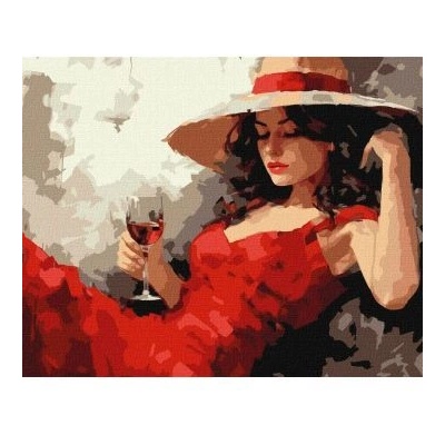 Ideyka Ideyka: Живопис по номера, Момиче с шапка - 40 x 50 cm