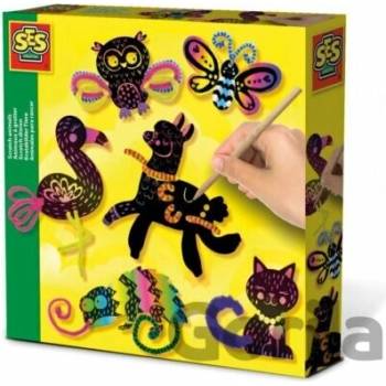 Ses Creative Vyškrabávacie obrázky Zvieratká 6 ks