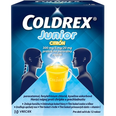 Coldrex Junior Citrón plo.por. 10 x 3 g