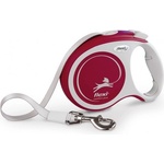 flexi Автоматичен повод Flexi COMFORT PLUS L ЛЕНТА - Червен, 5 м за кучета до 60 кг NOBBY Germany 04600