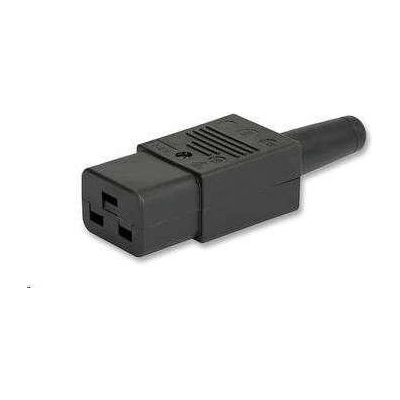 PremiumCord konektor IEC C19, 16A, černý cs220f16