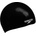 Speedo plain moulded silicone junior cap черно