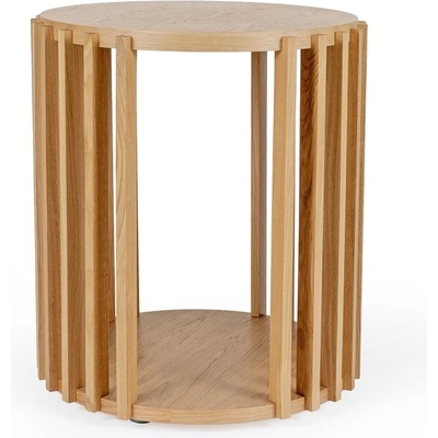 Woodman Масичка за кафе от дъб с барабан, ø 53 cm - Woodman (103220001013)