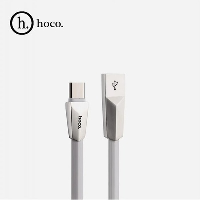 hoco. Data кабел Hoco X4 Zinc Alloy rhombus type-c USB Charging Cable- Бял