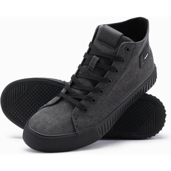 Ombre Clothing Мъжки платнени маратонки - черни V1 OM-FOTH-0186 Ombre Clothing Ombre Clothing | Cheren | МЪЖЕ | 40