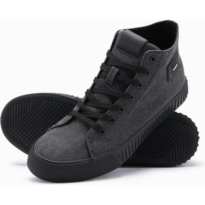 Ombre Clothing Мъжки платнени маратонки - черни V1 OM-FOTH-0186 Ombre Clothing Ombre Clothing | Cheren | МЪЖЕ | 40