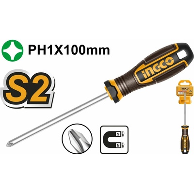 Ingco HSDPH1100 Šroubovák křížový 5x100mm PH1 S2 KLC
