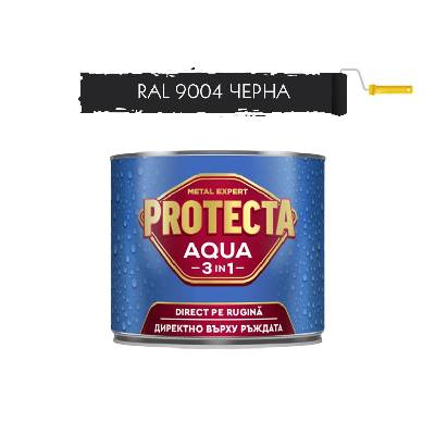 БОЯ ЗА МЕТАЛ protecta 3в1 aqua 500мл ral 9004 ЧЕРНА (4006254)