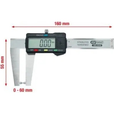 Ks Tools Digitální posuvné měřítko na brzdové kotouče 0-60mm, 160mm