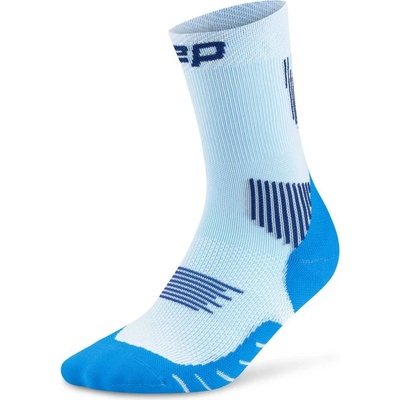 CEP Мъжки чорапи за бягане CEP Run Socks Mid Cut 5.0 Running socks - Blue / Ice - размер III (201-9122-0811)