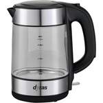 dyras Стъклен чайник dyras dyr wk-1509led 1, 7 литра инокс (dyr wk-1509led) Електрически кани