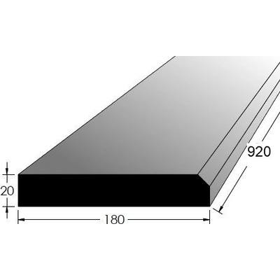 Dveřní práh s fazetou - DB 900x180 – Hledejceny.cz