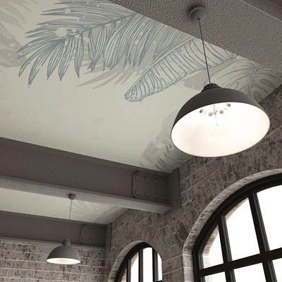 Art Gift Decor Фототапет за таван - Нежна рамка от листа