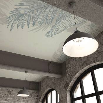 Art Gift Decor Фототапет за таван - Нежна рамка от листа