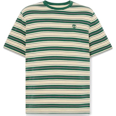 Timberland Мъжка тениска Timberland Stripe Tee T-shirt - Putty / Pineneedle - размер XL (216-8626-0114)