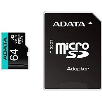 ADATA MicroSDXC 64 GB AUSDX64GUI3V30SA2-RA1