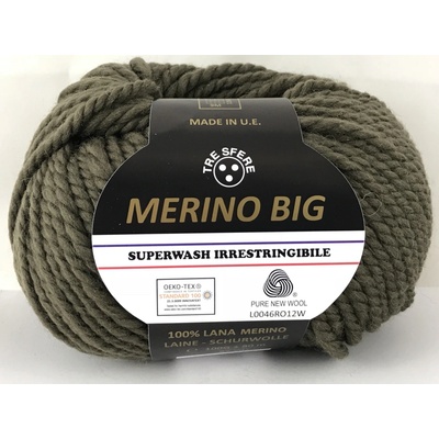 Příze Filati Tre Sfere Merino Big olivově zelená