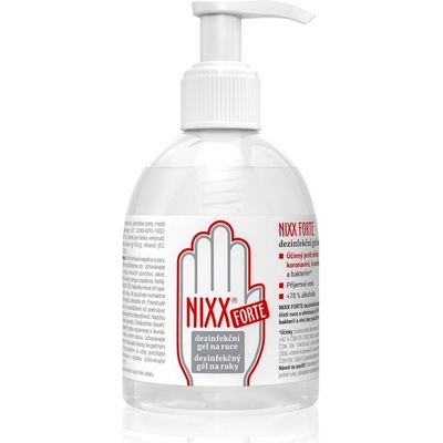 Nixx Forte Dezinfekční gel na ruce s dávkovačem 250 ml