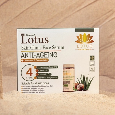 Lotus sérum na obličej - aloe vera a kokosový olej 60ml | Lotus