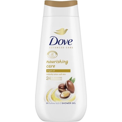 Dove Advanced Care Nourishing Care arganový olej sprchový gel, 225 ml