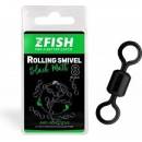 Zfish Obratlík Rolling Swivel Black Matt Veľkosť 8 10ks 28kg