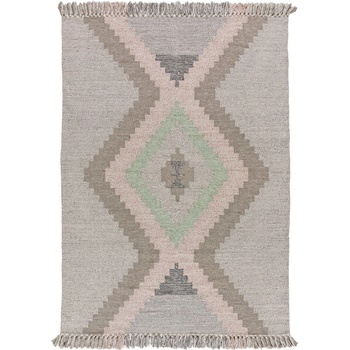 Universal Ръчно изработен бежов килим от рециклиран памук подходящ за пране 120x170 cm Chandia - Universal (50334)