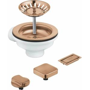 GROHE Комплект за сифон на мивка Grohe с меден десен (40996DL0) Мивка за вграждане