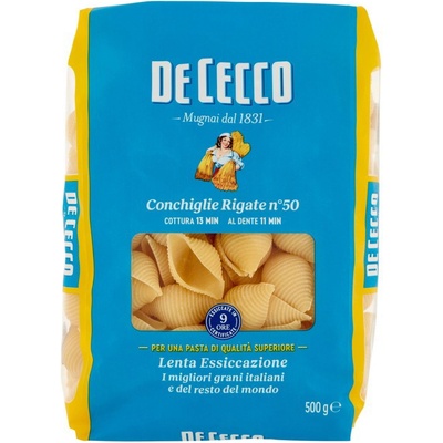 De Cecco Conchiglie Rigate No.50 0,5 kg