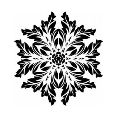 Mandala plastová šablona 008 Rozměr: E 29x29cm