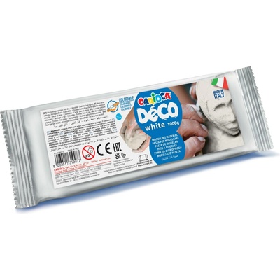 Carioca Déco bílá samotvrdnoucí modelovací hmota 1 kg
