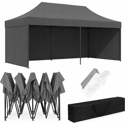 MultiGarden PAW-FGC-3X6-4 3x6 m šedý + 3 stěny – Hledejceny.cz