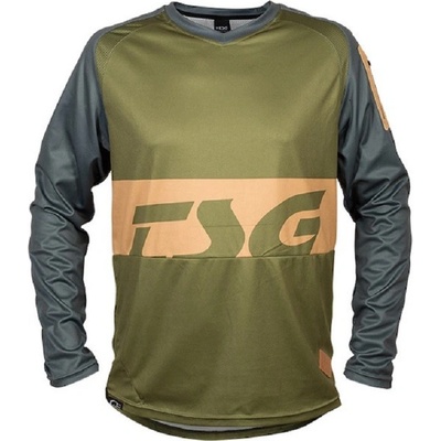 TSG BREEZE JERSEY DLHÝ RUKÁV Sivo-zelená