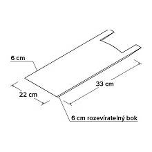 Taška HDPE 5kg čirá v bloku 100 ks