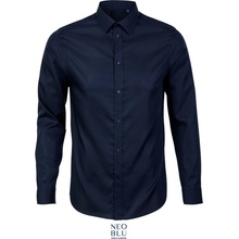 Neoblu Blaise men mikro keprová košile dlouhý rukáv COT-243182046 modrá night