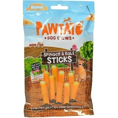 Benevo Odmena pre psov Pawtato Sticks Spinach & Kale 120 g