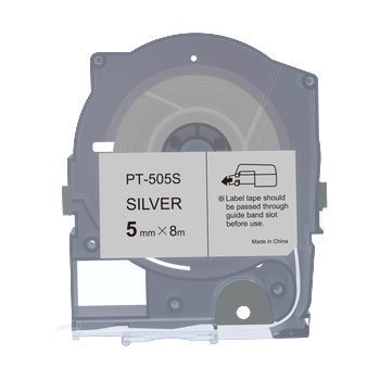 PRO-MAX Max LM-505S, 5mm x 8m, сребро съвместима лента (PT-505S)