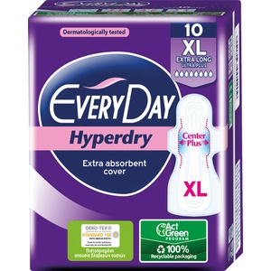 EVERYDAY Дамски превръзки Hyperdry XL, 10 бр (3015615)