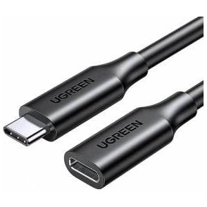 Ugreen USB Type C 3.1 Gen2 Male to Female Cable Nickel Plating 1m (Black)