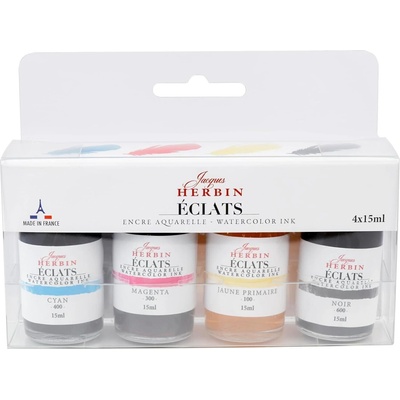 Jacques Herbin Eclats Рисуване с мастило 4 x 15 ml (10900T)