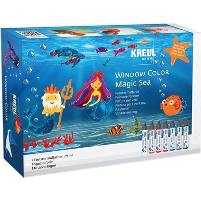 Kreul súprava farieb na okná Magic Sea