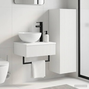 vidaXL Комплект мебели за баня 2 бр. Бяло 33 x 34, 5 x 100 см (3406093)