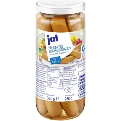 Ja! Bockwurstchen in zarter Eigenhaut 5ks 380 g