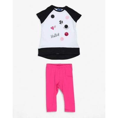 Chicco Girls Leggings And Tee Set White/Pink
