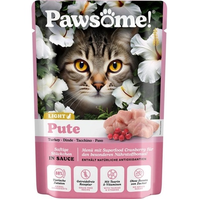 Pawsome Cat Light s krůtím masem 85 g